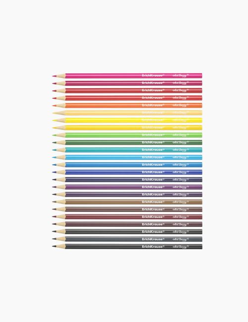 Set creioane colorate, ErichKrause, Artberry triunghiulare, 24 culori