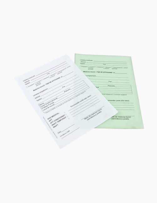 Fisa aptitudini, BiroCo, A5, autocopiativa, 2 exemplare, 50 seturi/bloc