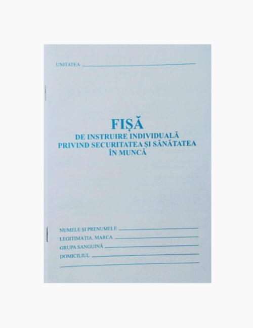 Fisa individuala protectia muncii, BiroCo, A5, 8 file/bloc