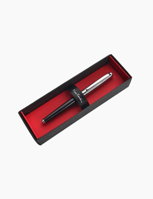 Pix cu bila, Pierre Cardin, Didier, 0,7 mm, negru/argintiu