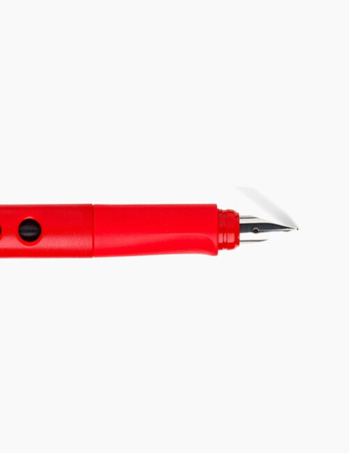 Stilou pentru stangaci, Faber Castell, Scribolino, penita M, rosu