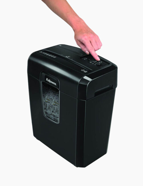 Distrugator documente, Fellowes 8c, cross-cut, 15 L, negru