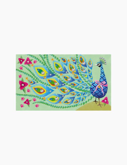 Set creativ, Janod, Strass Beautiful Bird, 3 cartonase