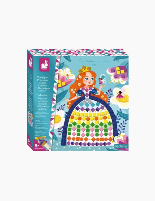 Set creativ mozaic, Janod, printese, 8 carduri