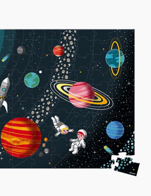 Puzzle Janod, sistemul solar, 100 piese
