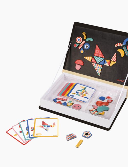 Joc educativ, Janod, cu piese magnetice, 43 forme, 3 ani+