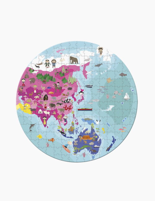 Puzzle Janod, lumea terestra si acvatica, 208 piese
