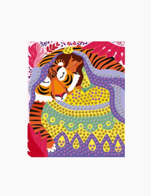 Set creativ mozaic, Janod, printese, 3 carduri