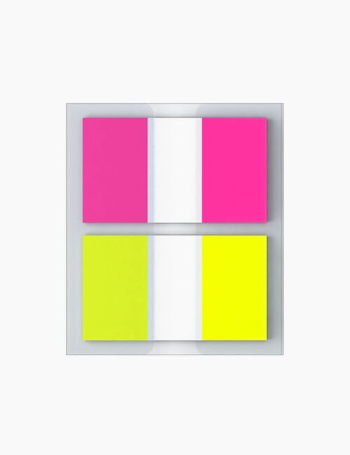Notite adezive, ErichKrause, 2 culori neon, 2 x 25 x 44 mm