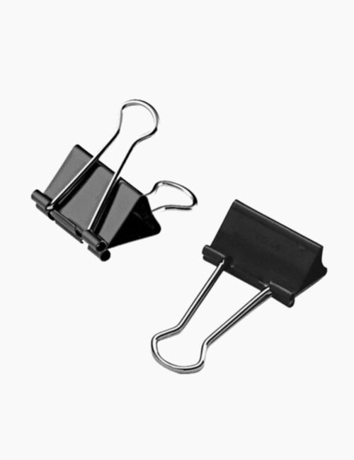 Set clips, ErichKrause, 51 mm, negru 12 buc/set