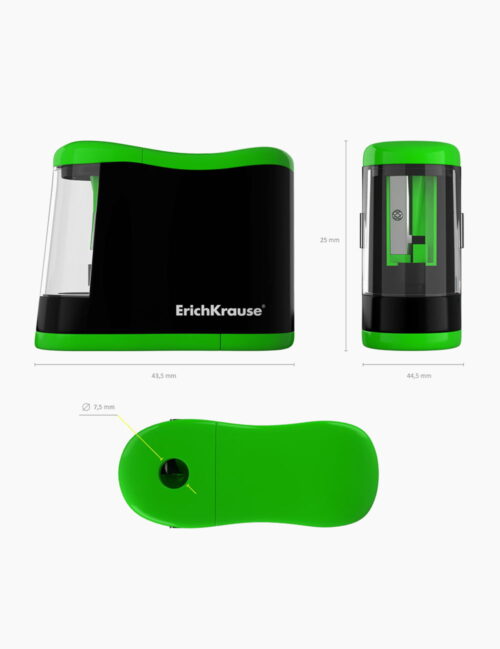 Ascutitoare Electrica ErichKrause, Compact Cu Colector, din Plastic