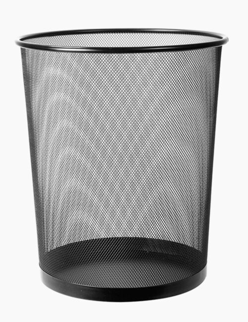 Cos Birou ErichKrause, 12 L, Plasa Metal, Negru