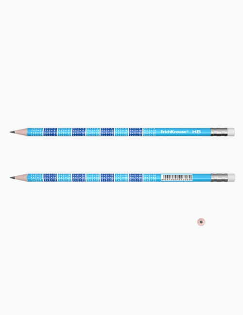Creion Grafit Hb, ErichKrause, 2x2 cu Radiera, 2.2 Mm