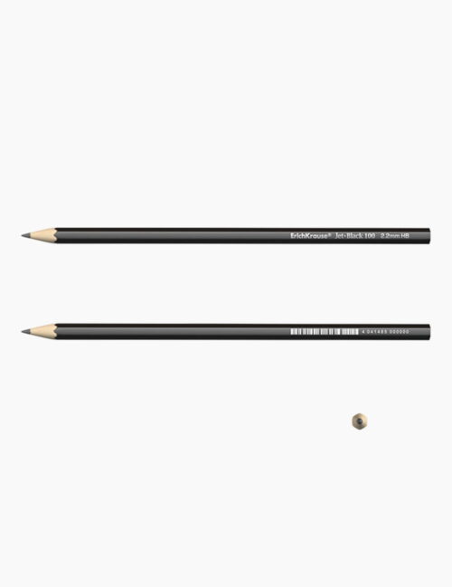 Creion Grafit Hb, ErichKrause, Jet Black 100, 2.2 Mm