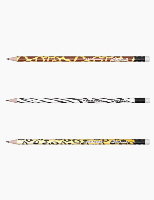 Creion Grafit Hb, ErichKrause, Savanna, Cu Radiera, 2 Mm