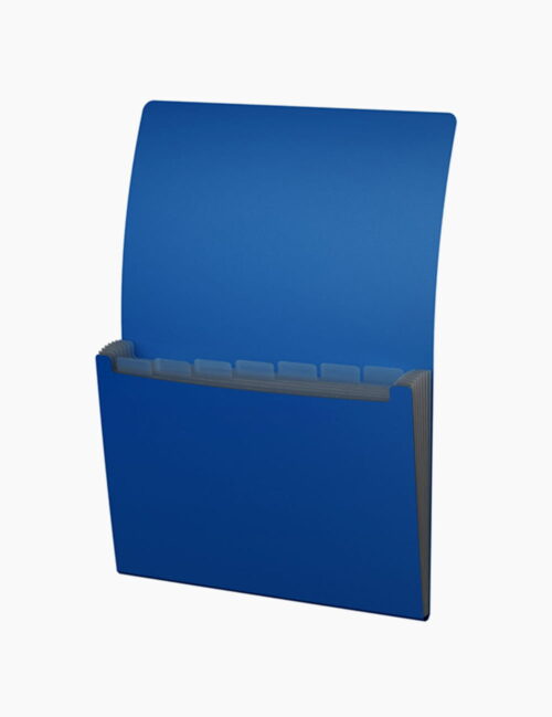 Mapa Plastic ErichKrause A4, 6 Compartimente, Clasic, Cu Elastic, Texturat Albastru