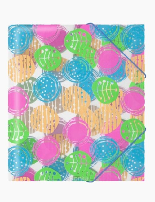 Mapa Plastic ErichKrause A5+, Buttons, Cu Elastic