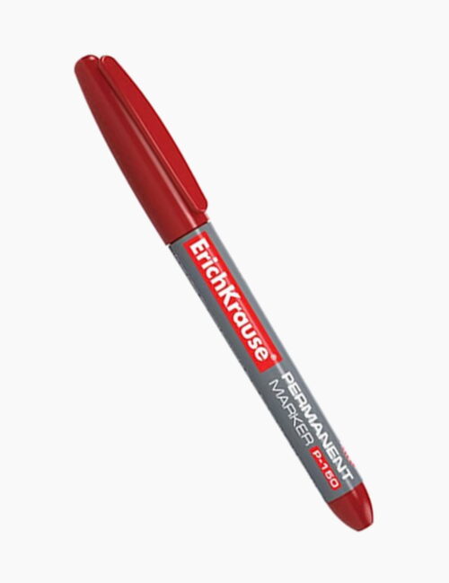 Marker Permanent ErichKrause P-150, 0.5-1.8 mm, Rosu