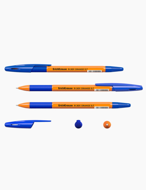Pix Cu Bila ErichKrause, R301 Orange Stick&Grip, 0.7 Mm, Albastru