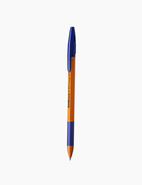Pix Cu Bila ErichKrause, R301 Orange Stick&Grip, 0.7 Mm, Negru