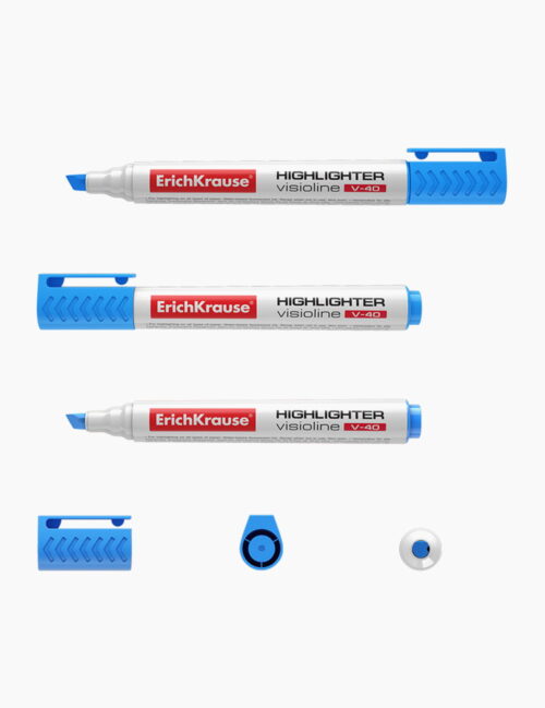 Textmarker ErichKrause V-40, 0.6-5.2 mm, Albastru