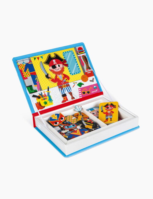Joc educativ, Janod, Costumatii baieti, cu piese magnetice, 3 ani+