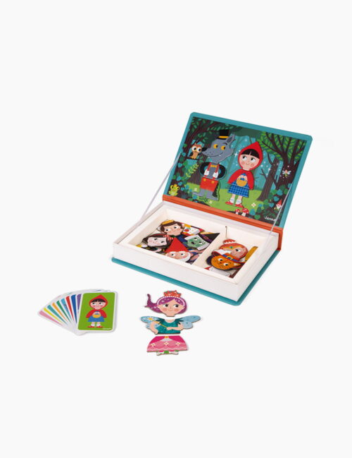 Joc educativ, Janod, Personaje din povesti, cu piese magnetice, 3 ani+