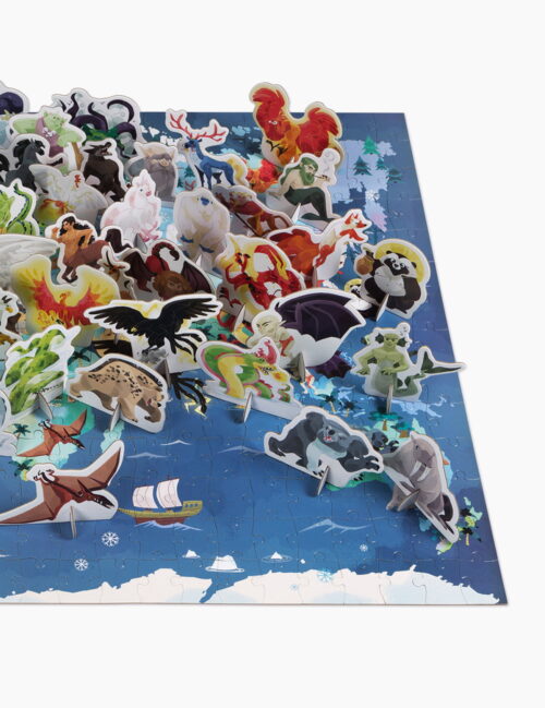 Puzzle educativ 3D, Janod, mituri si legende, 350 piese, 7 ani+