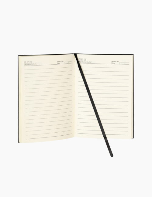 Agenda nedatata A5, BiroCO, 112 file, negru