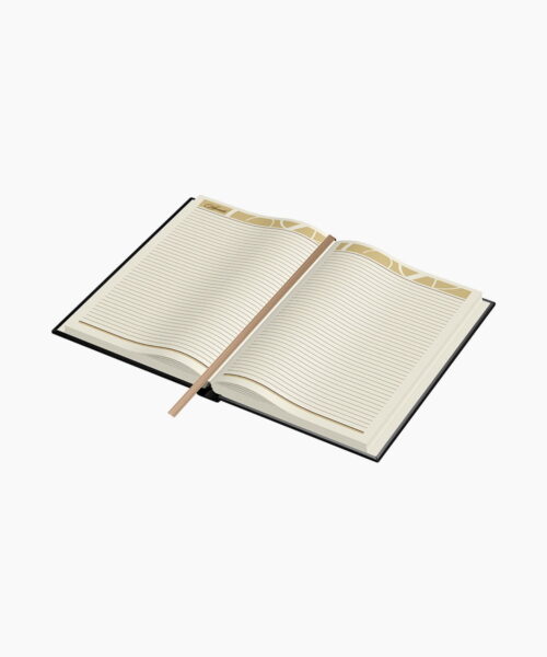 Agenda din Piele Princ B5 - Model F - Black