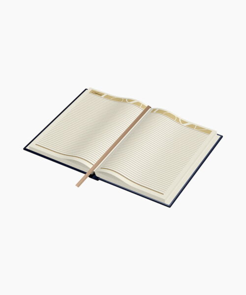 Agenda din Piele Princ B5 - Model F - Navy
