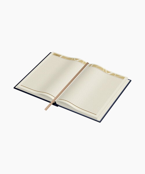 Agenda din Piele Princ B5 - Model G - Navy