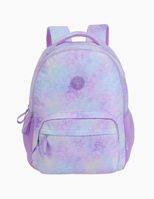 Rucsac pentru fete, Marshmallow, Candy Crush Purple, Ergonomic, 2 Compartimente