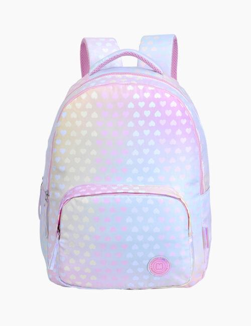 Rucsac pentru fete, Marshmallow, Passion Pink, Ergonomic, 2 Compartimente