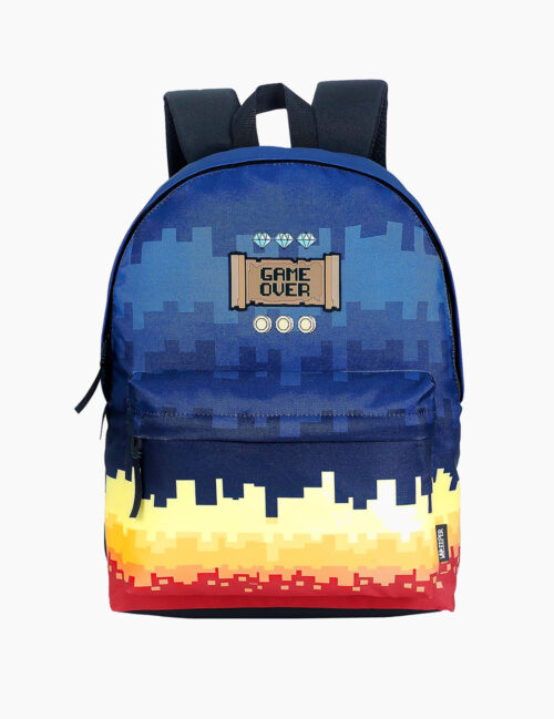Rucsac pentru Baieti, Unkeeper, Pixel Blue, 1 Compartiment