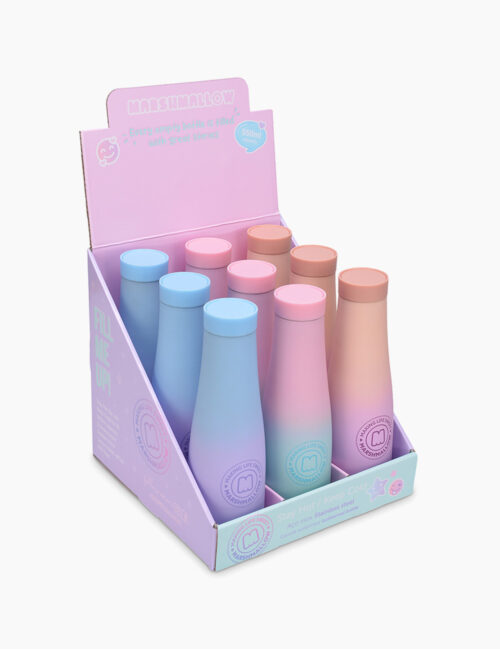 Sticla Termica, Marshmallow, 550 ml, Albastru/Mov
