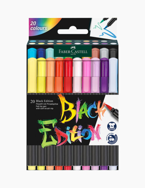 Set Carioci Faber Castell, Black Edition, 20/set