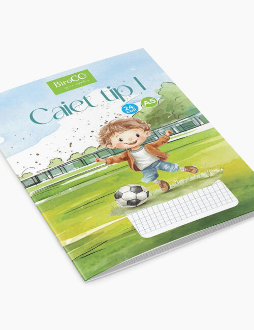 Caiet Tip I, A5, BiroCO, 24 File, Fotbal