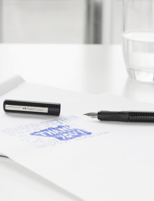 Stilou Faber Castell, Penita M, Negru, cu 6 Rezerve