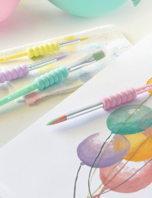 Set Pensule, Faber Castell, Soft Pastel, 4/set