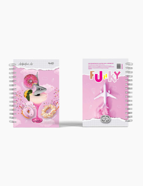 Caiet A5 Aritmetica cu Spirala, BiroCO, 80 File, Funky Girl, 60 g