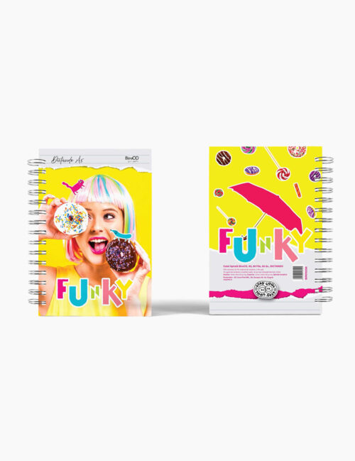 Caiet A5 Dictando cu Spirala, BiroCO, 80 File, Funky Girl, 60 g