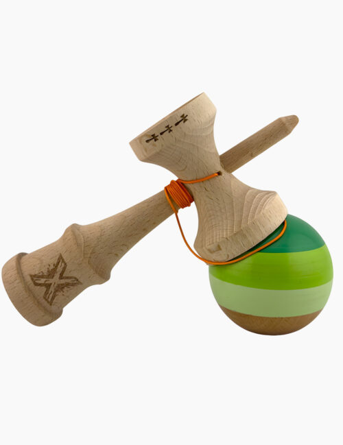 Kendama X Sticky, Legendary, Big Cups, 18 cm, Verde Mix