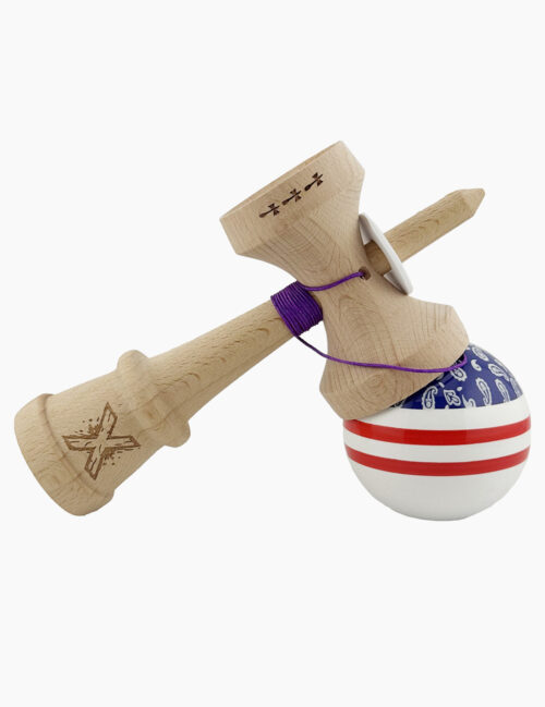 Kendama X Originala, Super Sticky, Chicanos, Big Cups, 18 cm, Mov/Alb