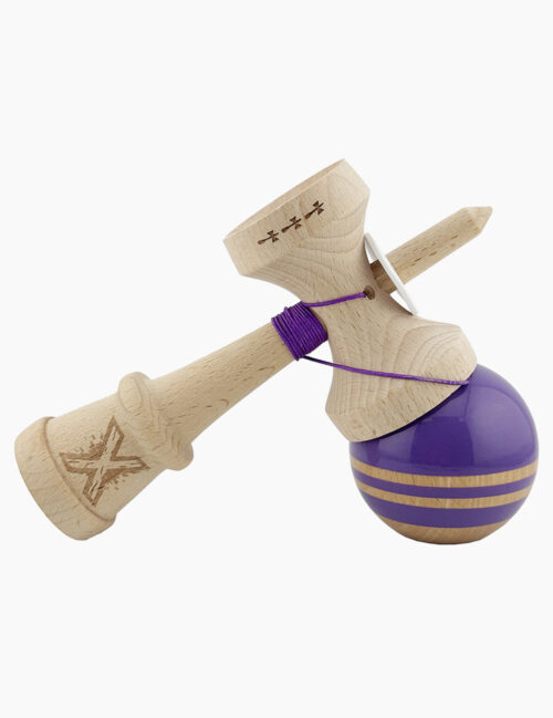 Kendama X Originala, Super Sticky, RAINBOW, Big Cups, 18 cm, Indigo/Maro