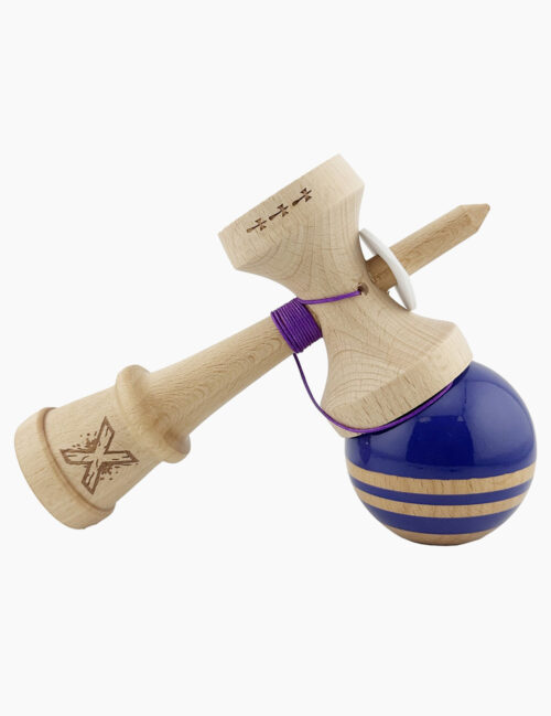 Kendama X Originala, Super Sticky, RAINBOW, Big Cups, 18 cm, Violet/Maro