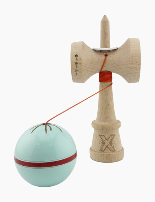 Kendama X Originala, Super Sticky, SILKEN, Big Cups, 18 cm, Verde Menta