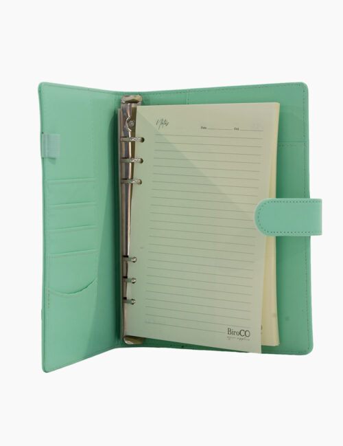 Agenda Nedatata, BiroCo, 96 File, Inchidere Cu Magnet, 18 x 23.5 cm, Verde