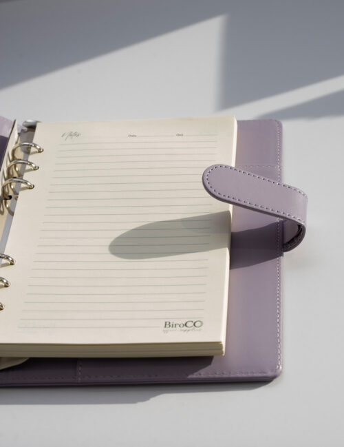 Agenda Nedatata, BiroCo, 96 File, Inchidere Cu Magnet, 18 x 23.5 cm, Violet