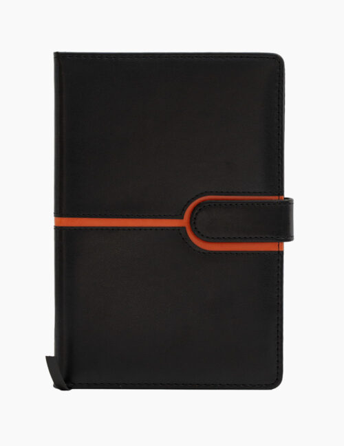 Agenda Nedatata, Biroco, A5 96 File, Hartie Ivory, cu Magnet, Negru
